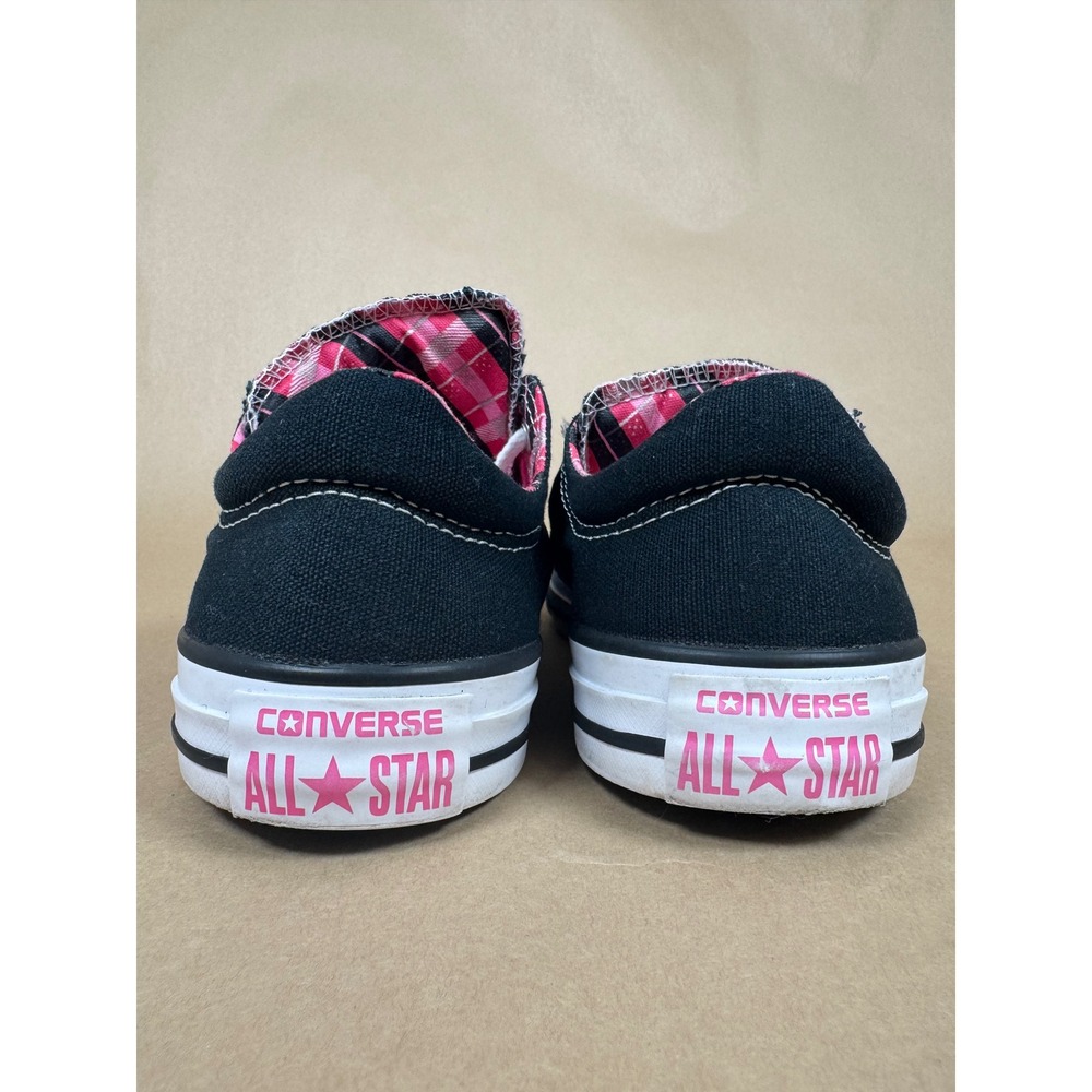 Converse Chuck Taylor All Star Womens 9 Madison Black Pink Plaid Padded Collar - Picture 4 of 8